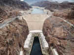 The Hoover Dam viewed from the new US93 bridge