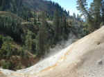 Steam from a fumarole at Sulphur Works