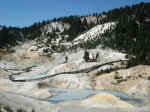 The boardwalk at Bumpass Hell