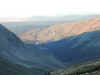 Sunrise over the valley that brings the dirt road to the trailhead