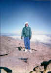 Charlie on the summit at 14,255'.