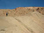 Janice on one of the ridges at the start of the trail