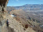 There's a steep drop-off on part of the trail