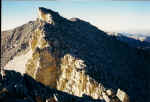 Looking back down the summit ridge to Trail Crest.