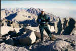 Charlie on the summit at 14,498'.