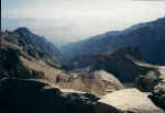 Looking West over the Sierras from the summit.