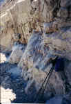 The sweat inside Charlie's gloves froze to ice when he stopped here for a snack. 