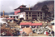 The monastery at Tengboche, 12,664'