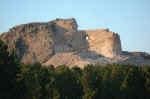 The Crazy Horse Memorial in the Black Hills of South Dakota