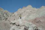 Climbing up the Saddle Pass trail