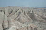 The Badlands formations become more colored as you go further West