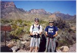 At the start of the Juniper Canyon trail, ready for the climb up into the mountains