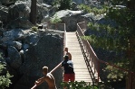 Quite a few people wanted to cross the bridge but maybe the bear was still hungry