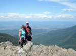 On the summit of Hawksbill Mountain in Shenandoah National Park