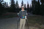 Charlie left at first light for a long hike to Schoolroom Glacier and Hurricane Pass.