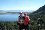 After hiking back down Cascade Canyon, Charlie met Janice at Inspiration Point, overlooking Jenny Lake.