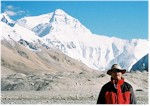 North face of Everest, from Base Camp at 16,900'