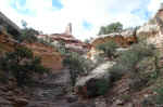 It's a very steep climb out of Elephant Canyon, up to Druid Arch