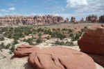 Chesler Park is a meadow surrounded by rock pinnacles