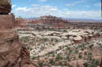 Chesler Park from the ridge leading back to Elephant Canyon