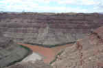 The confluence of the Green River (left) and Colorado River (right)