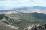 Stella Lake and Teresa Lake, from the summit of Wheeler Peak