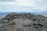 These rock walls near the summit were built by surveyors in the 1880s