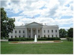 The front of the White House