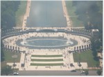 The World War 2 memorial from the top of the Washington monument