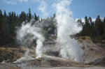 Boardwalks let you get very close to the geysers, but safely.
