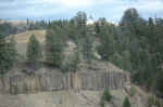 Unusual rock formations in the Tower-Roosevelt area.