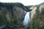 We hiked both rims of the Grand Canyon of the Yellowstone River.