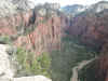 Looking North from the summit of Angels Landing