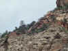 A natural arch high on the East Rim of Zion Canyon